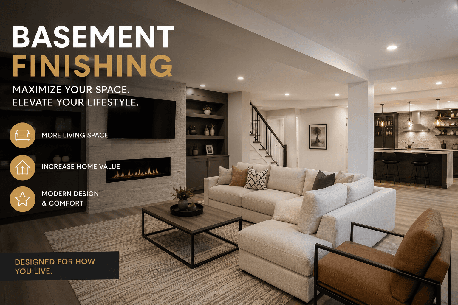 Basement Finishing Ideas for Greeley Homeowners — finished basement design inspiration | Gima Renovation